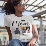 モダン誇りを持った母 | 5フォト卒業Tシャツ<br><div class="desc">自分のMom卒業Tシャツを作成し、あなたの息子や娘の5つの写真を使用して読、"MOM"の文字、5つの写真、あなたの子供名、学校やコラージュ、XXXXのクラス。Tシャツは簡単パーソナライズされたにカスタマイズ後の更なるリンク上でフォントのスタイルやサイズや色を変更すクリックる事が可能である。</div>