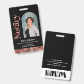 モダン認定公証人ローン署名エージェント バッジ (表裏)