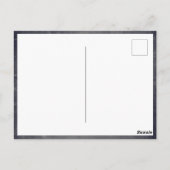 モダン誕生日ありがとうフォトカー子供へド ポストカード (裏面)