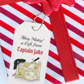 モダン誕生日かわいい海賊マップ宝お洒落宝 ギフトタグ