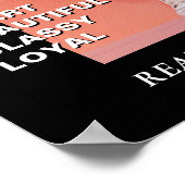 モダン誕生日カスタムマガジンカバー、ポートレート ポスター (角)