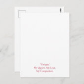 モダン誕生日写真 ポストカード (正面/裏面)