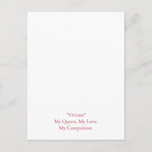 モダン誕生日写真 ポストカード (正面)