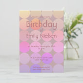 モダン誕生日招待状 招待状 (スタンド正面)