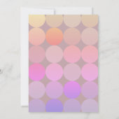 モダン誕生日招待状 招待状 (裏面)