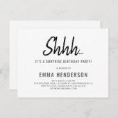 モダン誕生日 インビテーションポストカード (正面/裏面)