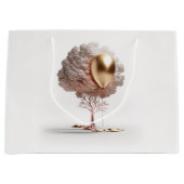 モダン誕生日 ラージペーパーバッグ (正面)