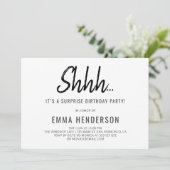 モダン誕生日 招待状 (スタンド正面)