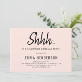 モダン誕生日 招待状 (スタンド正面)