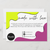 モダン調和 サンキューカード (裏面)