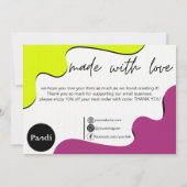 モダン調和 サンキューカード (裏面)