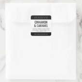 モダン豆蝋燭製品包装ラベル スクエアシール (バッグ)