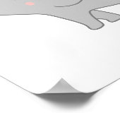 モダン象ミニマル子供部屋 ポスター (角)