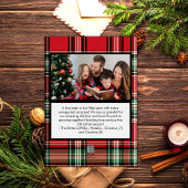 モダン賛美メリーと紅黒の格子縞 箔シーズンカード