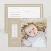 モダン賛美Tyopgrahy Holiday Photo ポストカード (正面/裏面)