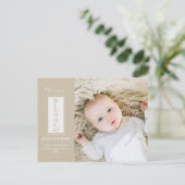 モダン賛美Tyopgrahy Holiday Photo ポストカード (スタンド正面)