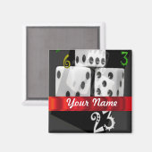 モダン賭博サイコロ マグネット (正面/裏面)