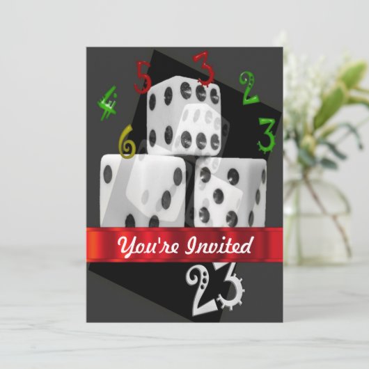 モダン賭博サイコロ 招待状 (スタンド正面)