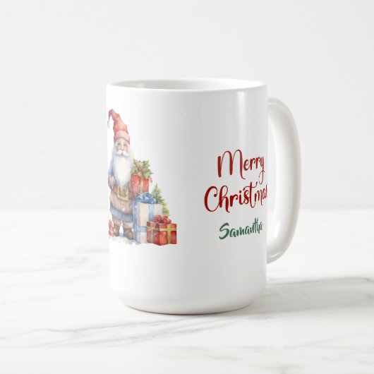 モダン贈り物と北欧クリスマス格言 コーヒーマグカップ (正面右)