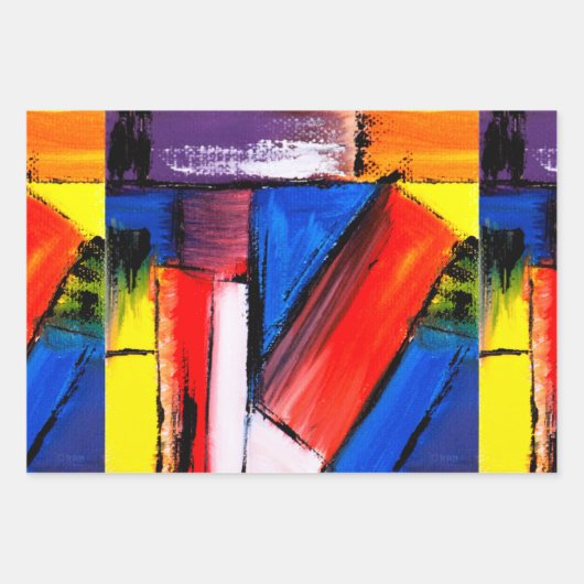 モダン贈り物ラップ ラッピングペーパーシート (正面)