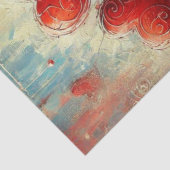 モダン赤いハート絵を描ティッシュペーパー 薄葉紙 (詳細)