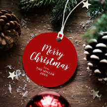 モダン赤と白クリスマス