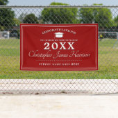 モダン赤と白卒業 横断幕 (インサイチュ)