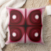 モダン赤幾何構造 クッション (ブランケット)