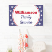 モダン赤白青ファミリ懇親会 横断幕 (インサイチュ)