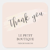 モダン赤面ありがとう梱包出荷 スクエアシール (正面)