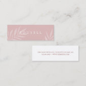 モダン赤面の自然ミニマル株 スキニー名刺 (正面/裏面)