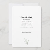 モダン赤面エレガント写真の日付の保存 (裏面)