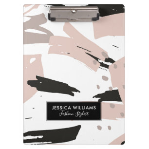 モダン赤面クラッシュブラシストローク クリップボード