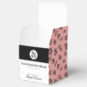 モダン赤面バラ葉ラインアートバスボムボックス フェイバーボックス (オープン)