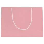 モダン赤面ピンクのブパーソナライズされたリーデスメイドの提案 ラージペーパーバッグ (裏面)