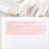 モダン赤面ピンクの水結婚色 ラベル (インサイチュ)