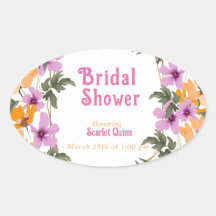 モダン赤面ピンクの野の花#2ブライダルシャワー