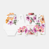 モダン赤面ピンクの野の花#4ブライダルシャワー フェイバーボックス (折り畳みなし)