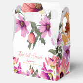 モダン赤面ピンクの野の花#4ブライダルシャワー フェイバーボックス (オープン)