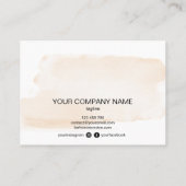 モダン赤面ピンクアフターケアカードまつげ延長 名刺 (裏面)