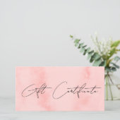 モダン赤面ピンクウォーターカラーメイクアップ&ヘア (スタンド正面)