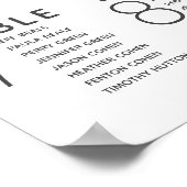 モダン赤面ピンクシー結婚トのポスター ポスター (角)