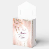 モダン赤面ピンクパンパスグラスブライダルシャワー フェイバーボックス (オープン)