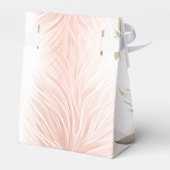 モダン赤面ピンクパンパスグラスブライダルシャワー フェイバーボックス (裏面サイド)