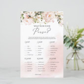 モダン赤面ピンクフローラ財布の中の何 (スタンド正面)