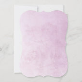 モダン赤面ピンクローズSweet sixteen16誕生日 招待状 (裏面)