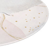 モダン赤面ピンク抽象芸術スクリプト名 カッティングボード (角)