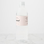 モダン赤面ピンク石鹸の包装材料ラベル ペットボトルラベル (正面)