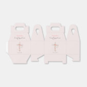 モダン赤面ピンク確認フローラのクロス名 フェイバーボックス (折り畳みなし)