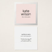 モダン赤面ピンク美しいプロフェッショナル (正面&裏面)